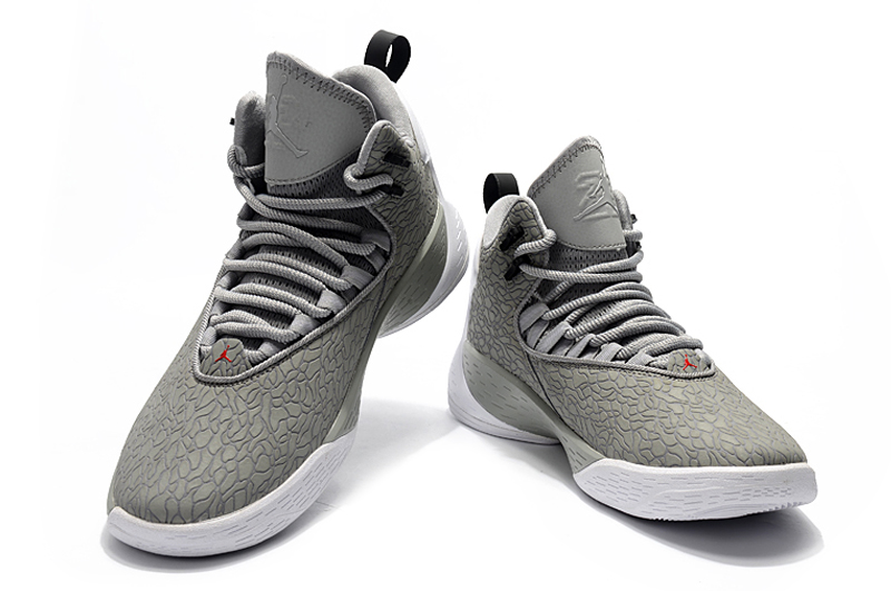 Jordan Super Fly MVP Wolf Grey Shoes - Click Image to Close